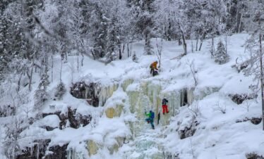 Silent Beauty of Frozen Waterfalls